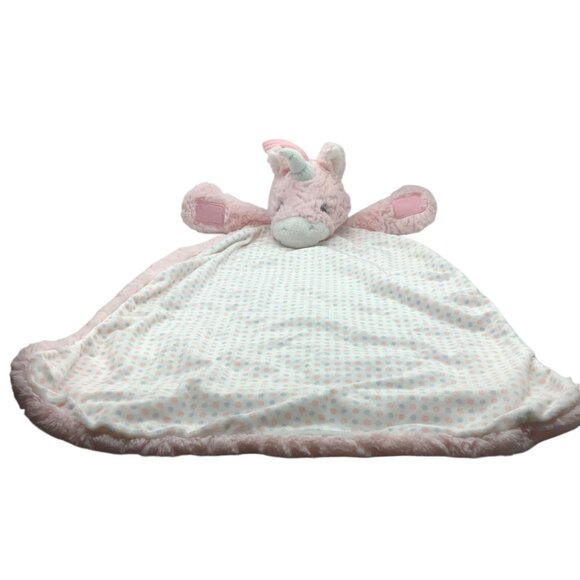 Aurora World Ebba Pink Unicorn Plush Security Blanket Lovey 29” ARIA Luvster - Picture 2 of 8
